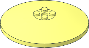 Dish  8 x  8 Inverted with Solid Studs