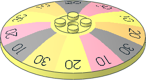 Dish  8 x  8 Inverted With Numbered Wedge Pattern