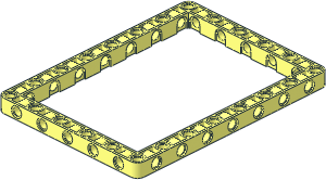 Technic Beam 15 x 11 with Open Center 13 x  9
