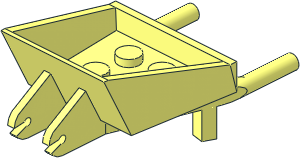 Wheelbarrow with 1 Wheel