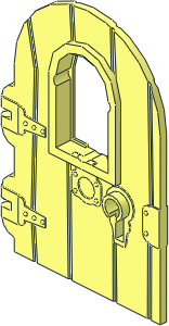 Door  1 x  4 x  6 with Window