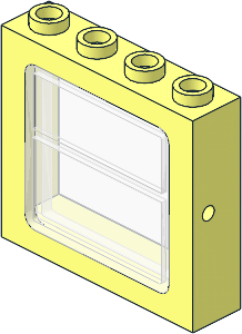 Train Window  1 x  4 x  3 with Trans-Clear Glass