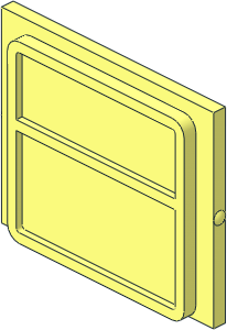 Glass for Train Window  1 x  4 x  3