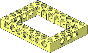 =Technic Brick  6 x  8 with Open Centre  4 x  6 with Cross Underside Studs