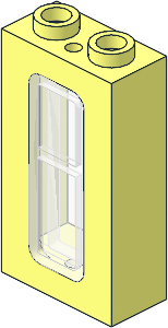 Train Window  1 x  2 x  3 with Trans-Clear Glass
