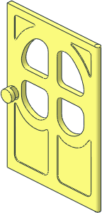 Door  2 x  6 x  7 with Four Panes