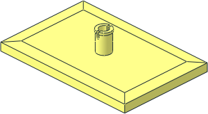 Train Bogie Plate with Long Pin