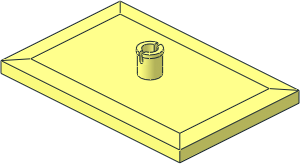 Train Bogie Plate with Short Pin
