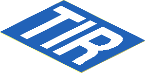 Sticker  1.5 x  1.9 with "TIR"