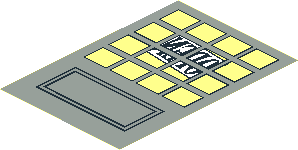 Sticker  5.5 x  3.7 with Reversed "OPEN" Sign