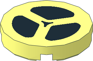 Tile  2 x  2 Round with Film/Tape Reel Pattern