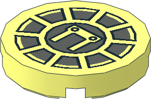 Tile  2 x  2 Round with Vent Pattern