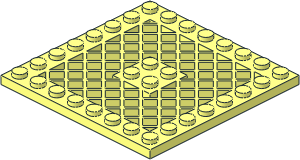 Plate  8 x  8 with Grille without Hole