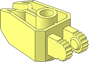 Hinge Wedge  1 x  3 Locking with 2 Fingers, 2 Studs and Clip