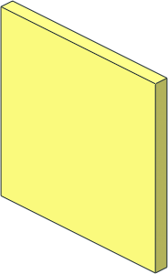 Roadsign Clip-on  2 x  2 Square with C-Clip