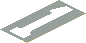 Sticker  4.4 x  2.0 with White "1" on Light Grey Background