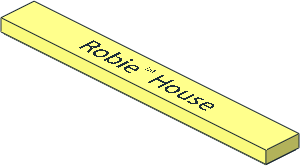 Tile  1 x  8 with "Robie House" Pattern
