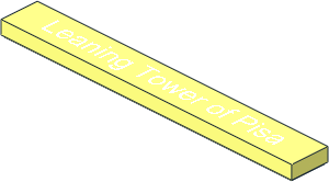 Tile  1 x  8 with "Leaning Tower of Pisa" Pattern