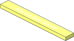 Tile  1 x  8 with "Marina Bay Sands" Pattern