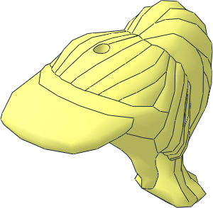 Figure Friends Hair Long with Ponytail, Side Bangs and Sun Visor