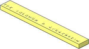 Tile  1 x  8 with "THE SOLOMON R GUGGENHEIM" Pattern