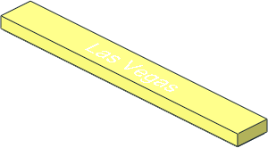 Tile  1 x  8 with "Las Vegas" Pattern