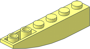 =Slope Brick Curved  6 x  1 Inverted
