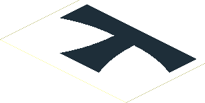 Sticker  5.0 x  8.0 with Black Iron Cross on White Background - Main Part