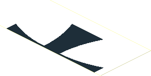 Sticker  4.0 x  8.0 with Black Iron Cross on White Background - Secondary Part