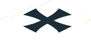 Sticker  6.0 x  6.0 with Black Iron Cross on White Background Left