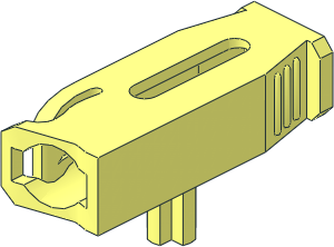 Projectile Launcher  4 x  2 x  1 with Bottom Axle
