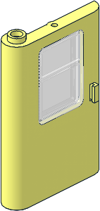 Train Door  1 x  4 x  5 Left with TransClear Glass