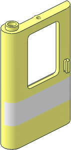 Train Door  1 x  4 x  5 Left with White Stripe Pattern