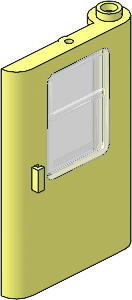 Train Door  1 x  4 x  5 Right with TransClear Glass