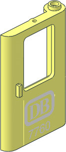 Train Door  1 x  4 x  5 Right with Sticker DB 7760