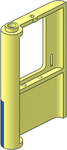 Train Door  1 x  4 x  5 Right Blue Bottom Half Sticker DB 7715