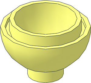 Dome  2 x  2 Inverted with Stud and Tube