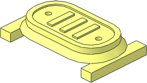 ~Electric Light & Sound Brick  2 x  6 Button