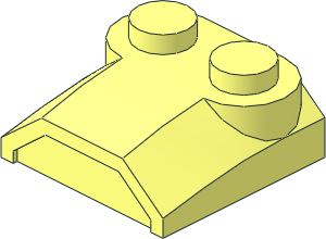 Slope Brick Rounded  2 x  2 x  0.667