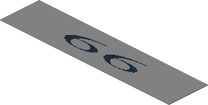 Sticker  0.9 x  3.9 with Black "66"