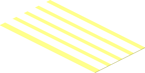 Sticker  2.0 x  3.8 with  4 White Stripes