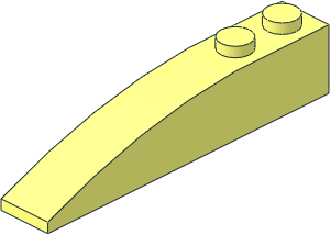 Slope Brick Curved  6 x  1