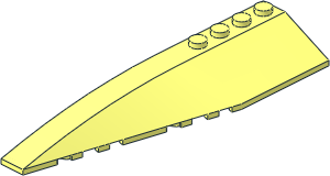 Wedge 12 x  3 x  1 Double Rounded Left