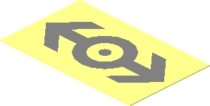 =Sticker  1.2 x  1.9 with Silver Train Logo