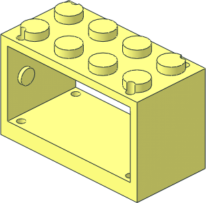 Hose Reel  2 x  4 x  2 Holder with Solid Studs