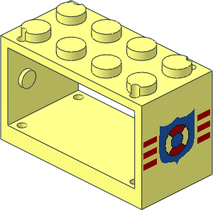 Hose Reel  2 x  4 x  2 Holder with Coastguard Pattern