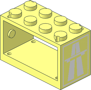 Hose Reel  2 x  4 x  2 Holder with Motorway Logo Pattern