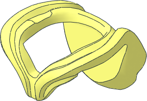 Minifig Hood Folded Down