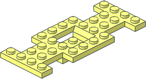 Car Base  4 x 10 x  0.667 with  2 x  2 Center Open