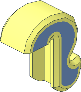 Animal Cat Tail with Medium Blue Stripe Pattern